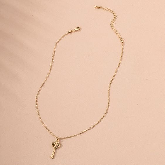 Woman’s Simple Cross Pendant Necklace
